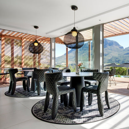 Non Random Pendant Light in dining room.