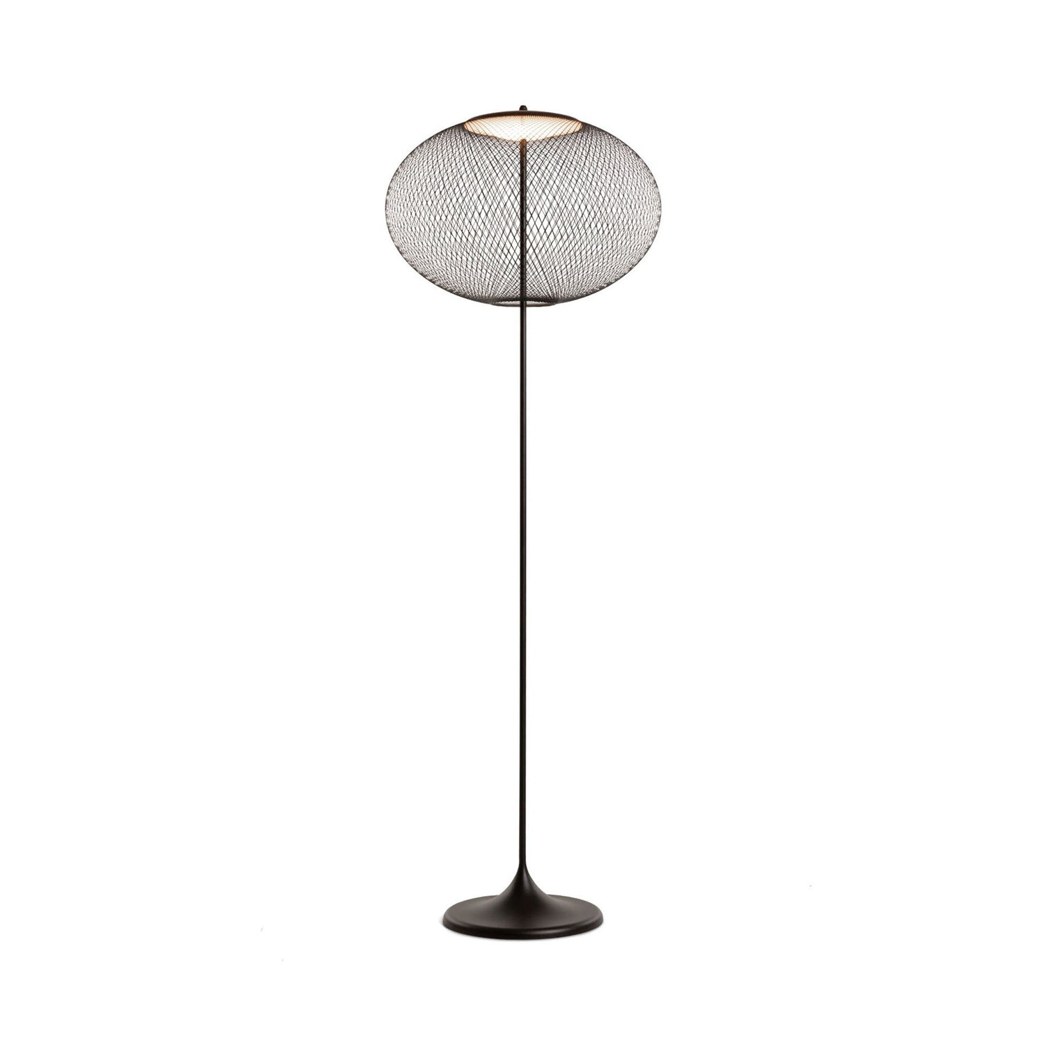 NR2 LED Floor Lamp in Black.