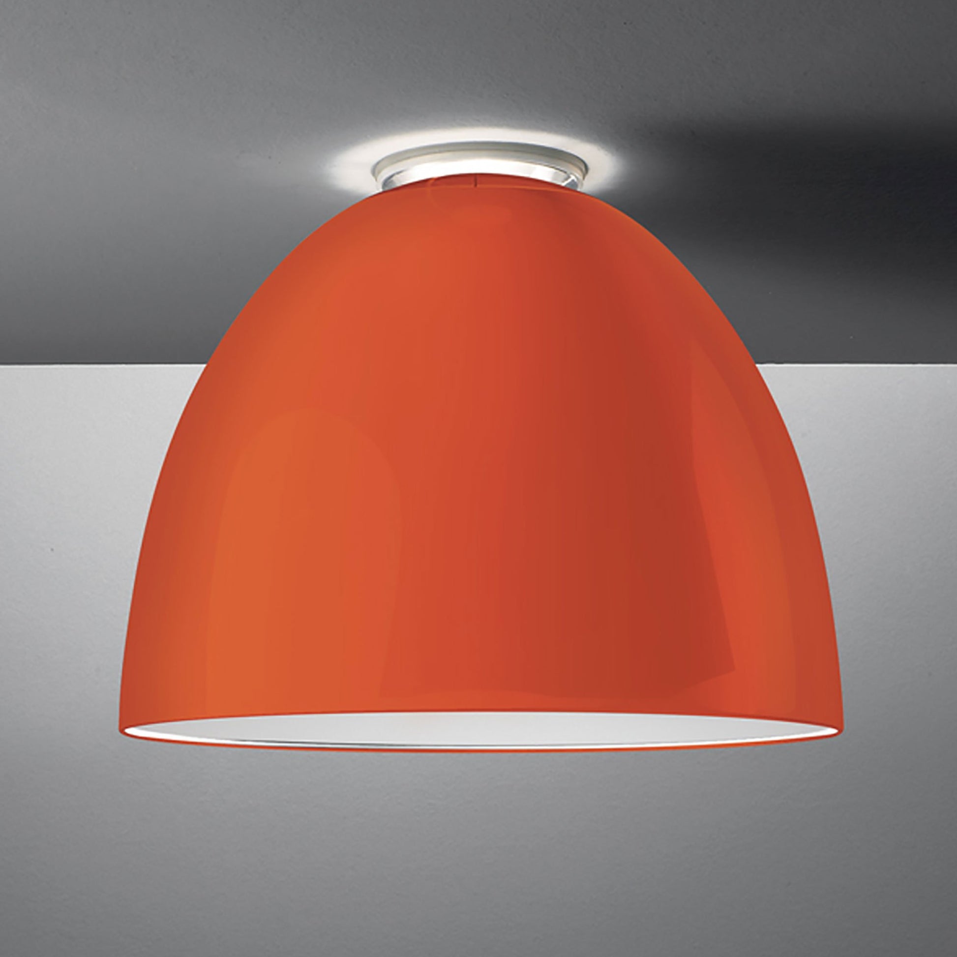 Nur Ceiling Light in Gloss Orange/Classic/incandescent.