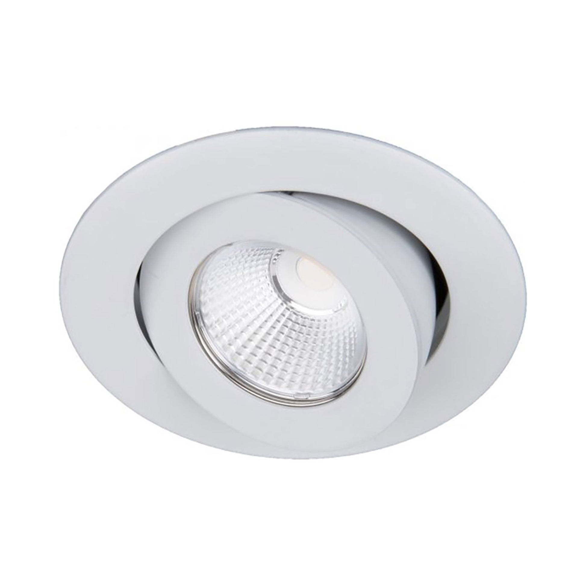 Ocular 3.0 Round Adjustable LED Recessed Trim in White.