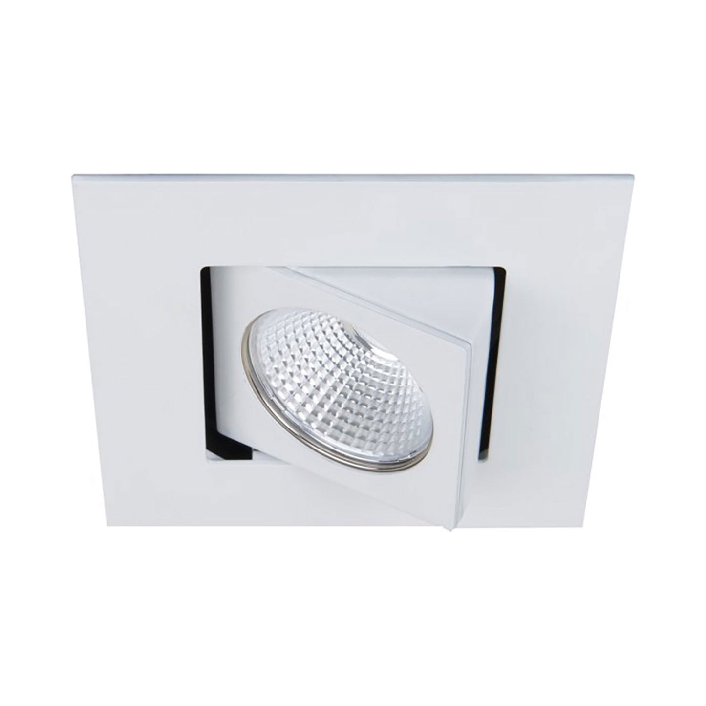 Ocular 3.0 Square Adjustable LED Recessed Trim in White.