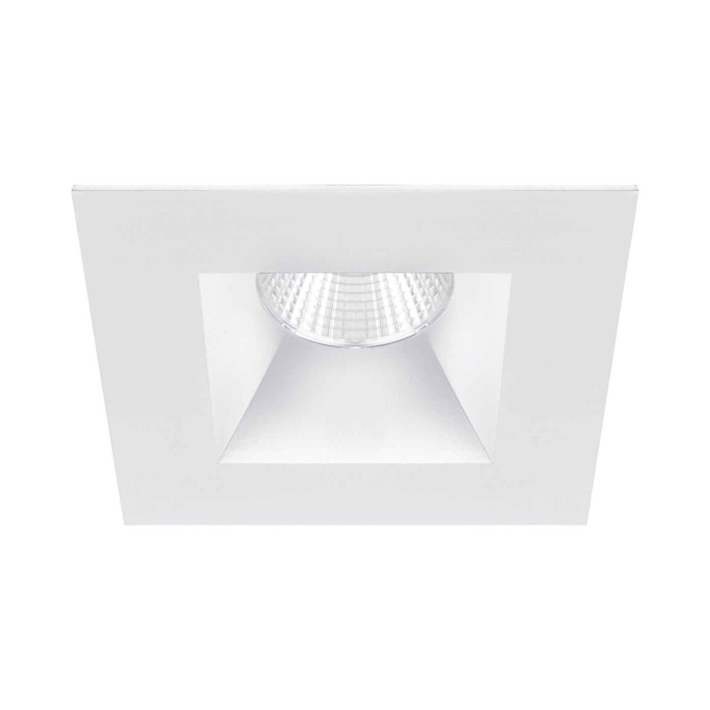 Ocular 3.0 Square Downlight LED Recessed Trim in White (19-Degree/3000K-1800K/95CRI).