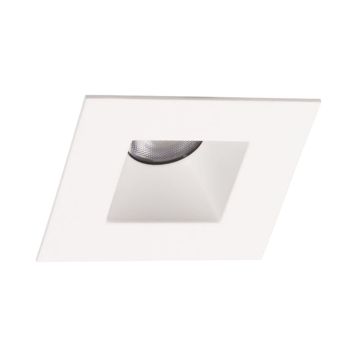 Ocularc 1.0 Square Open Reflector LED Recessed Trim in Brushed Nickel.