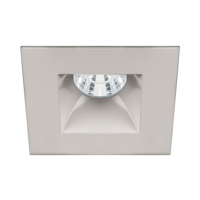 Ocularc 2.0 Square Open Reflector 9W LED Recessed Trim in Brushed Nickel.