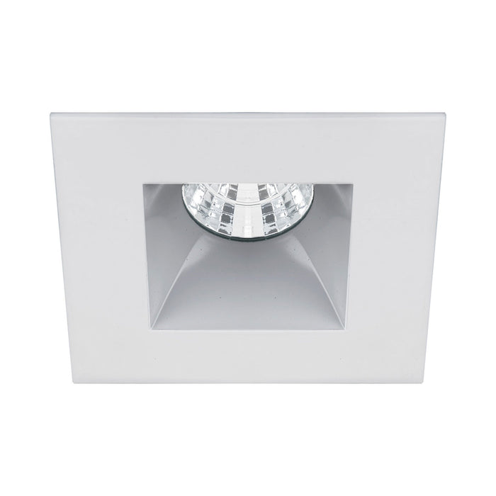 Ocularc 2.0 Square Open Reflector 9W LED Recessed Trim in Haze White.