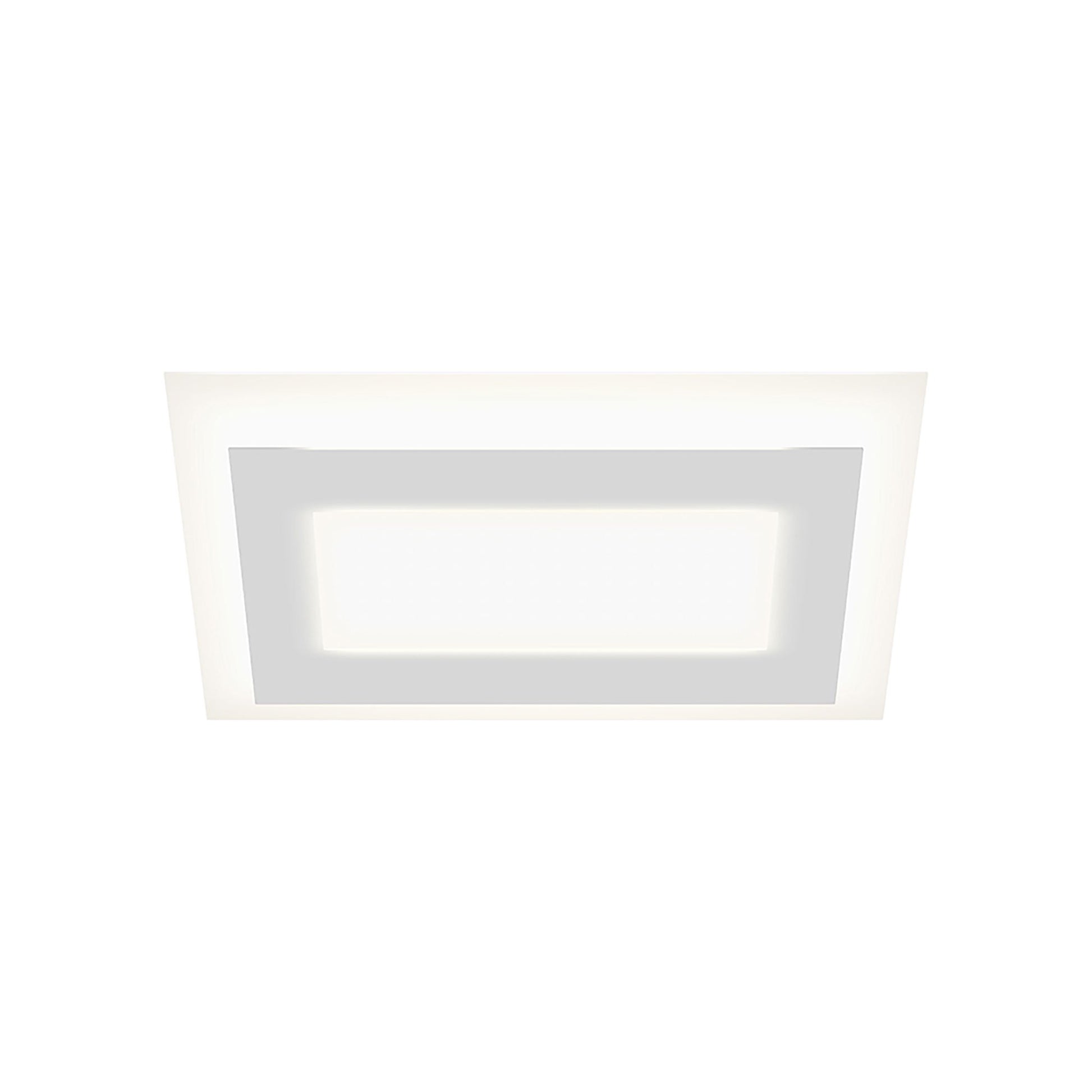Offset™ Racetrack LED Flush Mount Ceiling Light in Small/Rectangle.