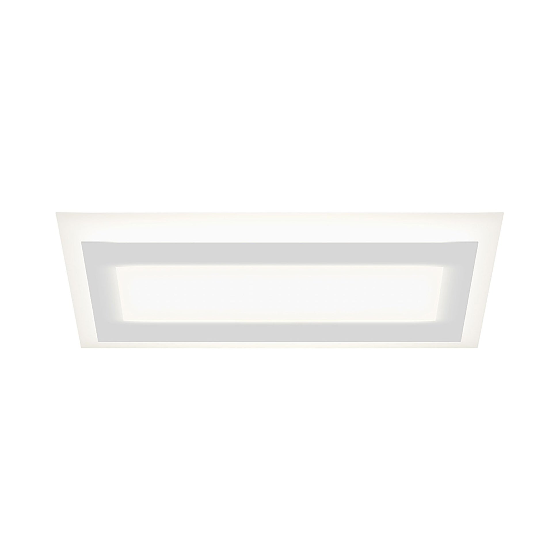 Offset™ Racetrack LED Flush Mount Ceiling Light in Large/Rectangle.