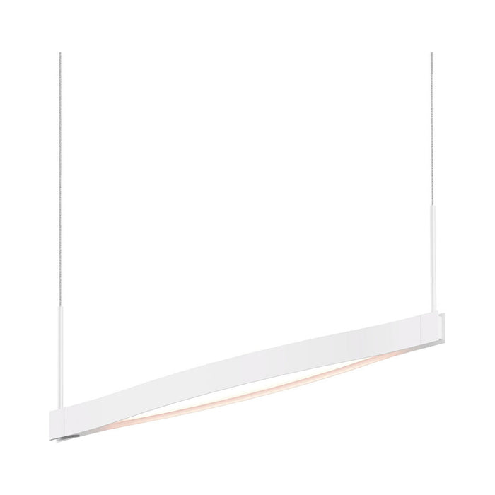Ola™ LED Linear Pendant Light in Satin White (1-Light).