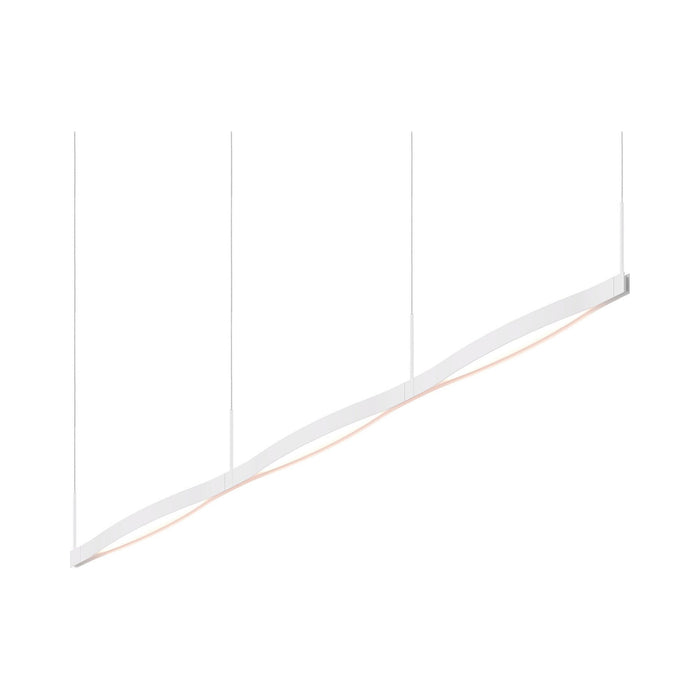 Ola™ LED Linear Pendant Light in Satin White (3-Light).