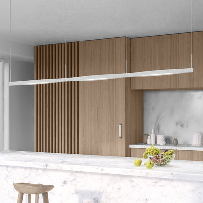 Ola™ LED Linear Pendant Light in dining room.