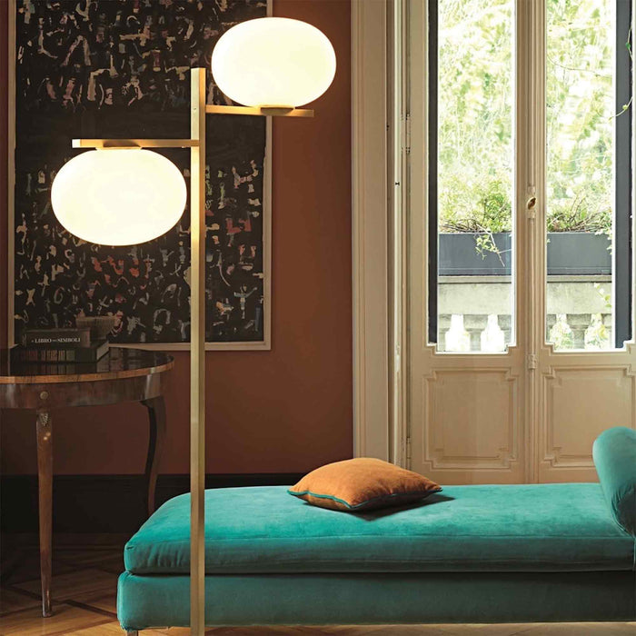 Alba Floor Lamp in living room.