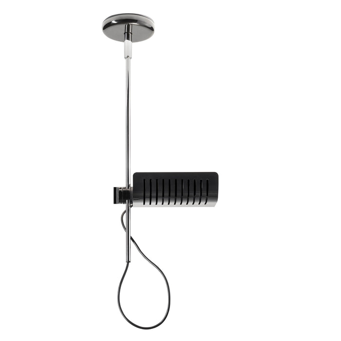 Colombo LED Pendant Light in Lacquered Black.
