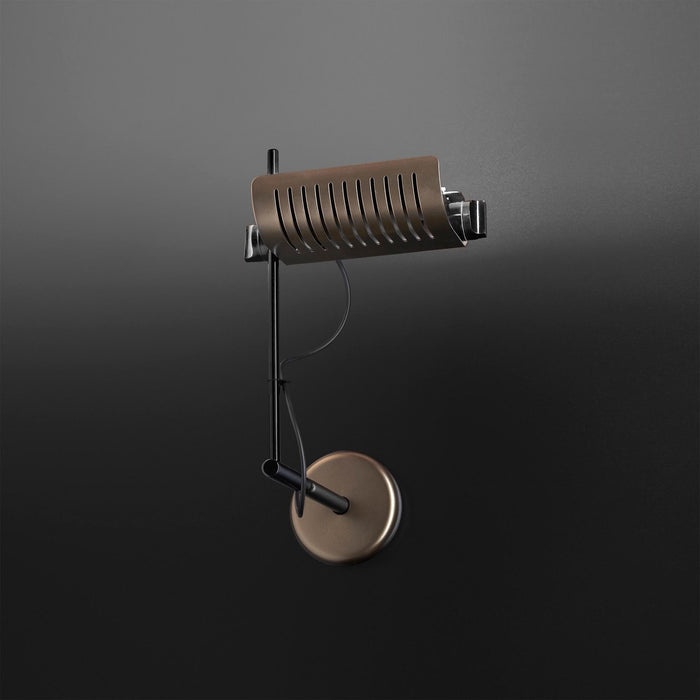 Colombo LED Wall Light in Anodic Bronze.