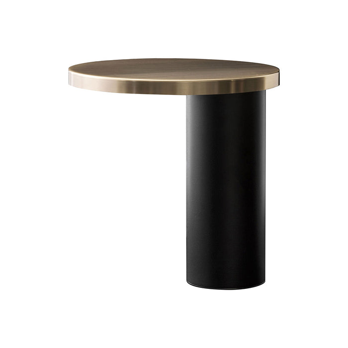 Cylinda LED Table Lamp in Gold.