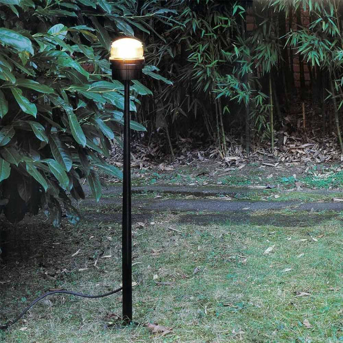 Fresnel Outdoor Floor Lamp in Outdoor Area.