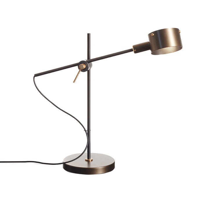 G.O. LED Table Lamp in Anodic Bronze.
