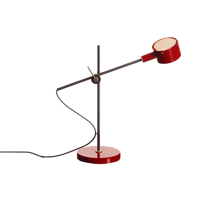 G.O. LED Table Lamp in Scarlet Red.