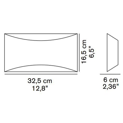 Kelly Wall Light - line drawing.