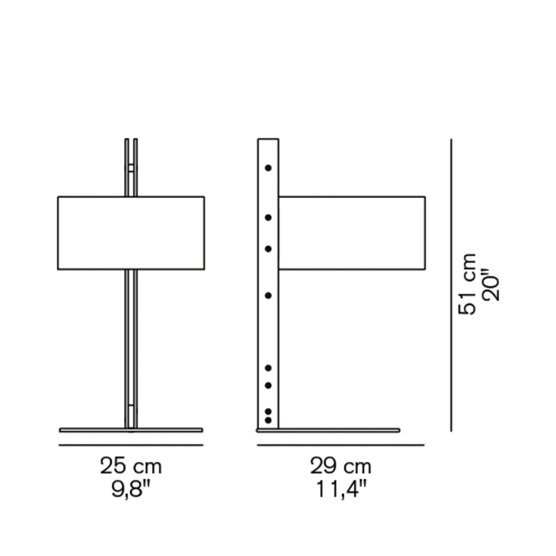 Parallel Table Lamp - line drawing.