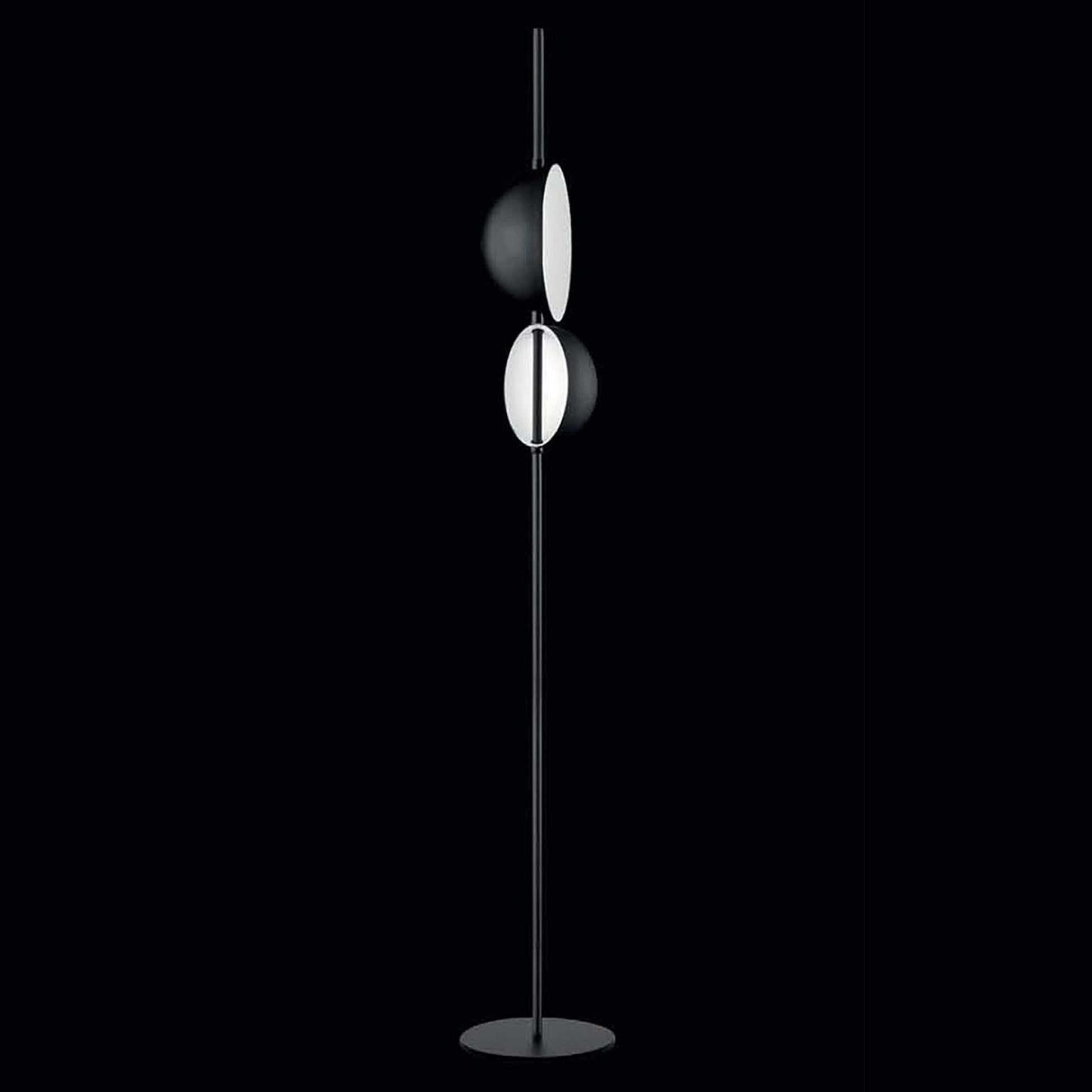 Superluna LED Floor Lamp in Matt Black.