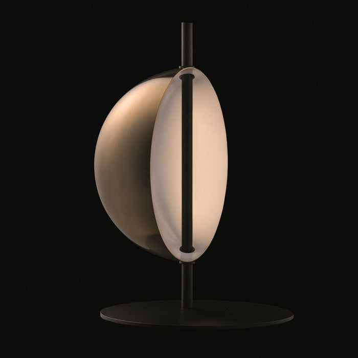 Superluna LED Table Lamp in Anodic Brass.