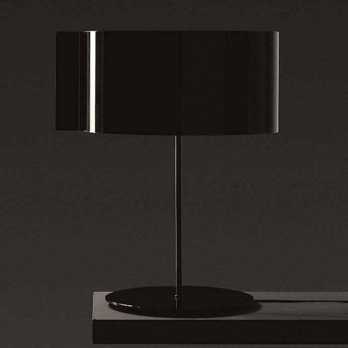 Switch Table Lamp in Lacquered Black.