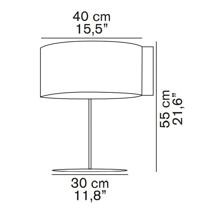 Switch Table Lamp - line drawing.