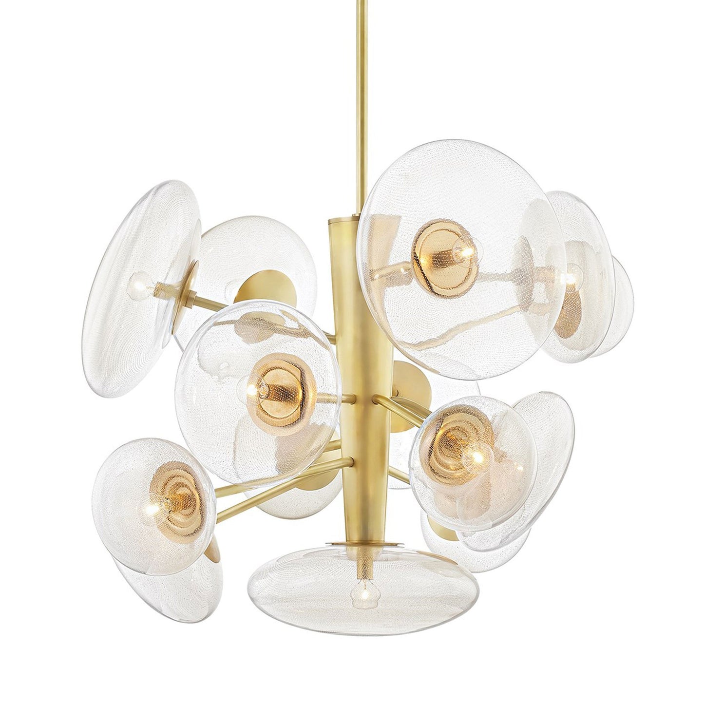 Opera Pendant Light in 14-Light/Aged Brass.