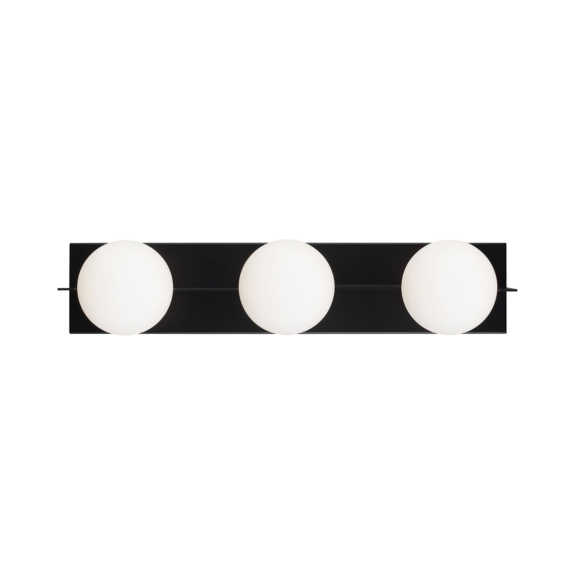 Orbel Bath Vanity Light in Matte Black (3-Light).