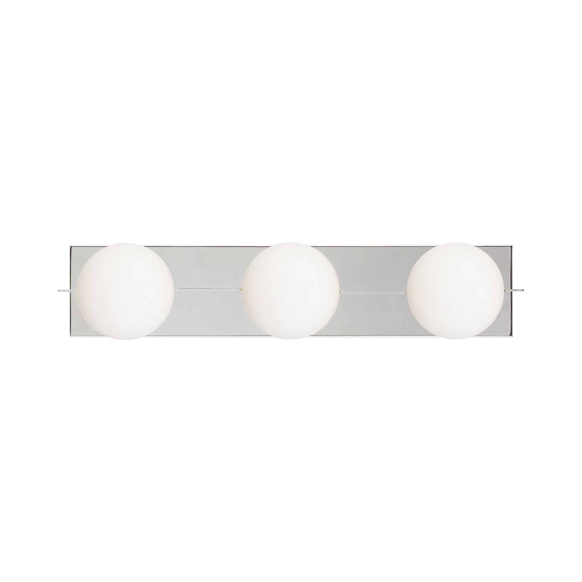 Orbel Bath Vanity Light in Polished Nickel (3-Light).