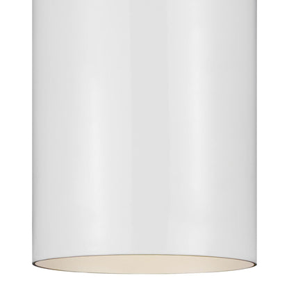 Outdoor Cylinders Ceiling Flush Mount in Detail.