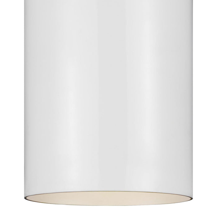 Outdoor Cylinders Ceiling Flush Mount in Detail.
