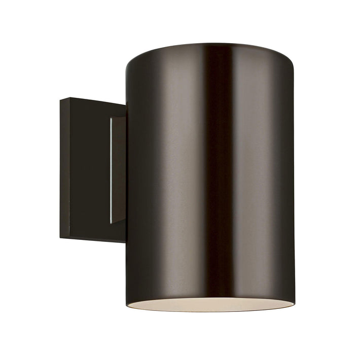 Outdoor Cylinders Wall Light in Small/65W/Bronze.
