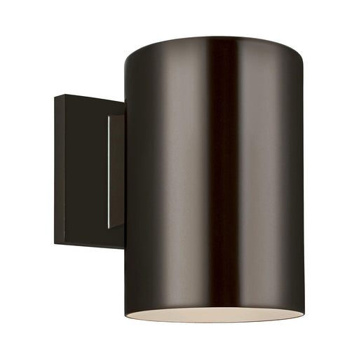 Outdoor Cylinders Wall Light in Black.