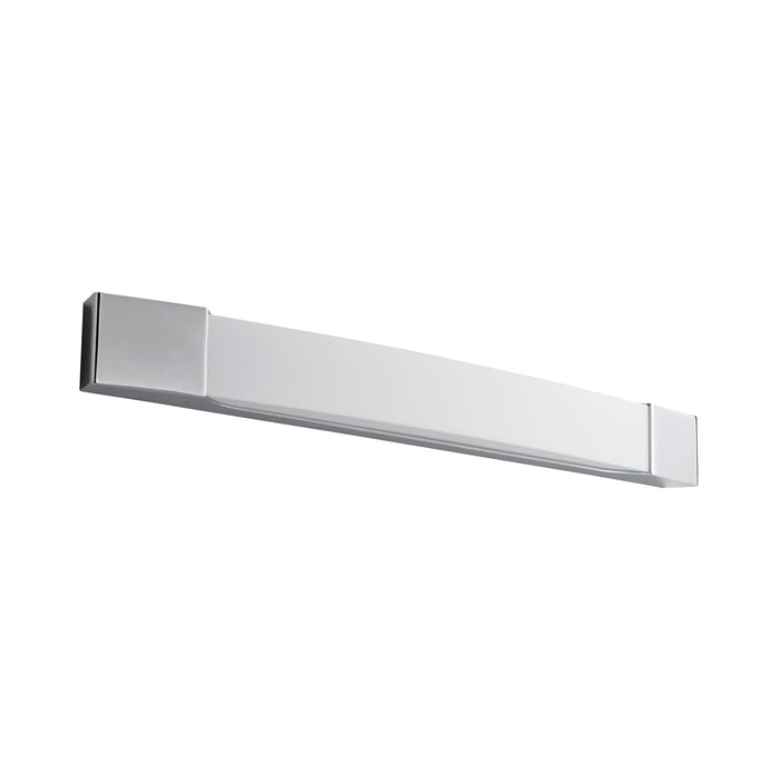 Apollo Vanity Wall Light in Polished Chrome (27.75-Inch).