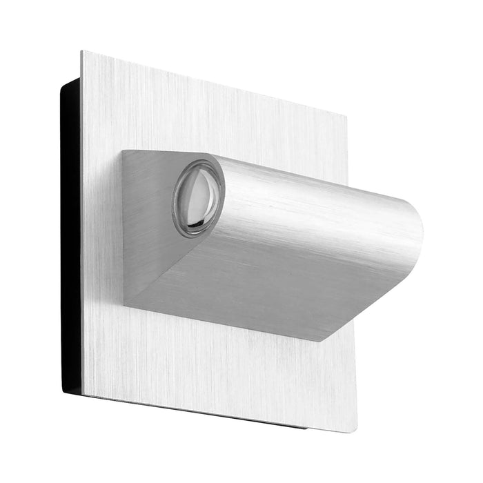 Cadet LED Outdoor Wall Light in Brushed Aluminum.