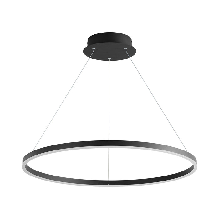 Circulo LED Pendant Light in Black (32-Inch).
