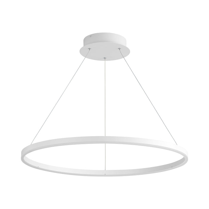 Circulo LED Pendant Light in White (32-Inch).