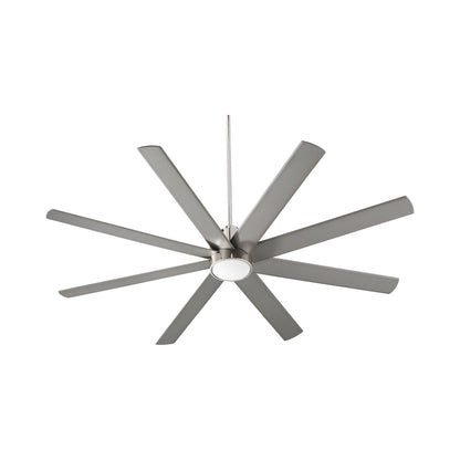 Cosmo Ceiling Fan in Polished Nickel (Light Kit).