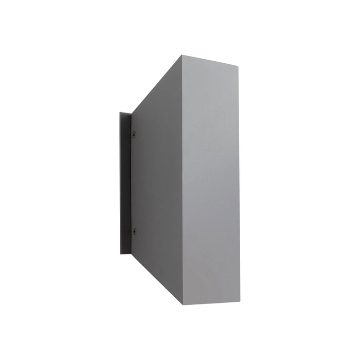 Duo Outdoor LED Wall Light in Grey (Small).