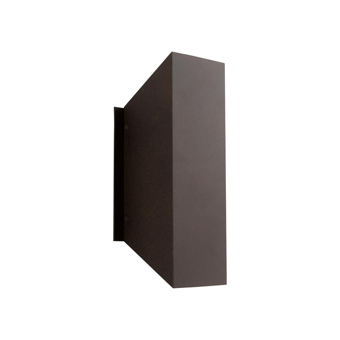 Duo Outdoor LED Wall Light in Oiled Bronze (Small).