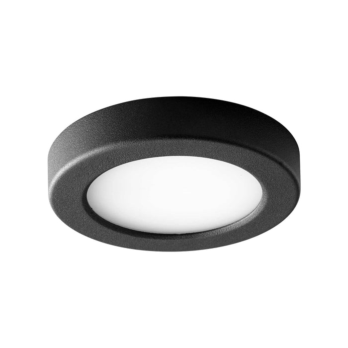 Elite LED Flush Mount Ceiling Light in Black (5.5-Inch).