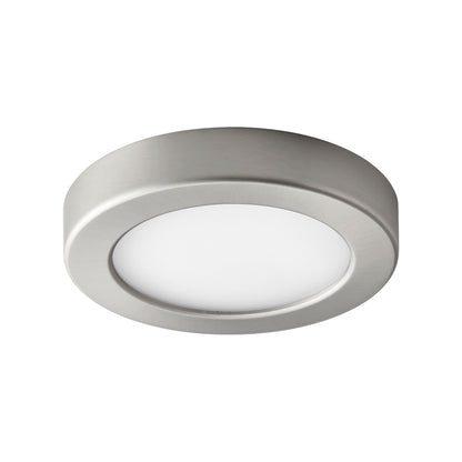 Elite LED Flush Mount Ceiling Light in Satin Nickel (5.5-Inch).