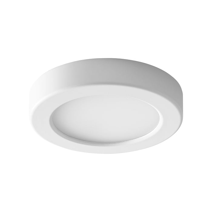 Elite LED Flush Mount Ceiling Light in White (5.5-Inch).