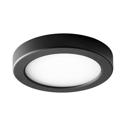 Elite LED Flush Mount Ceiling Light in Black (7-Inch).