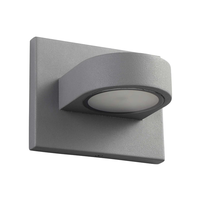 Eris Outdoor LED Wall Light in Grey (Small).