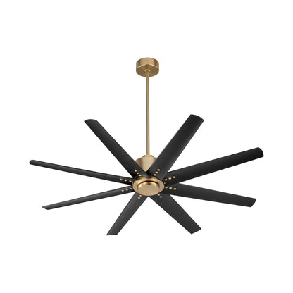 Fleet Ceiling Fan in Aged Brass.