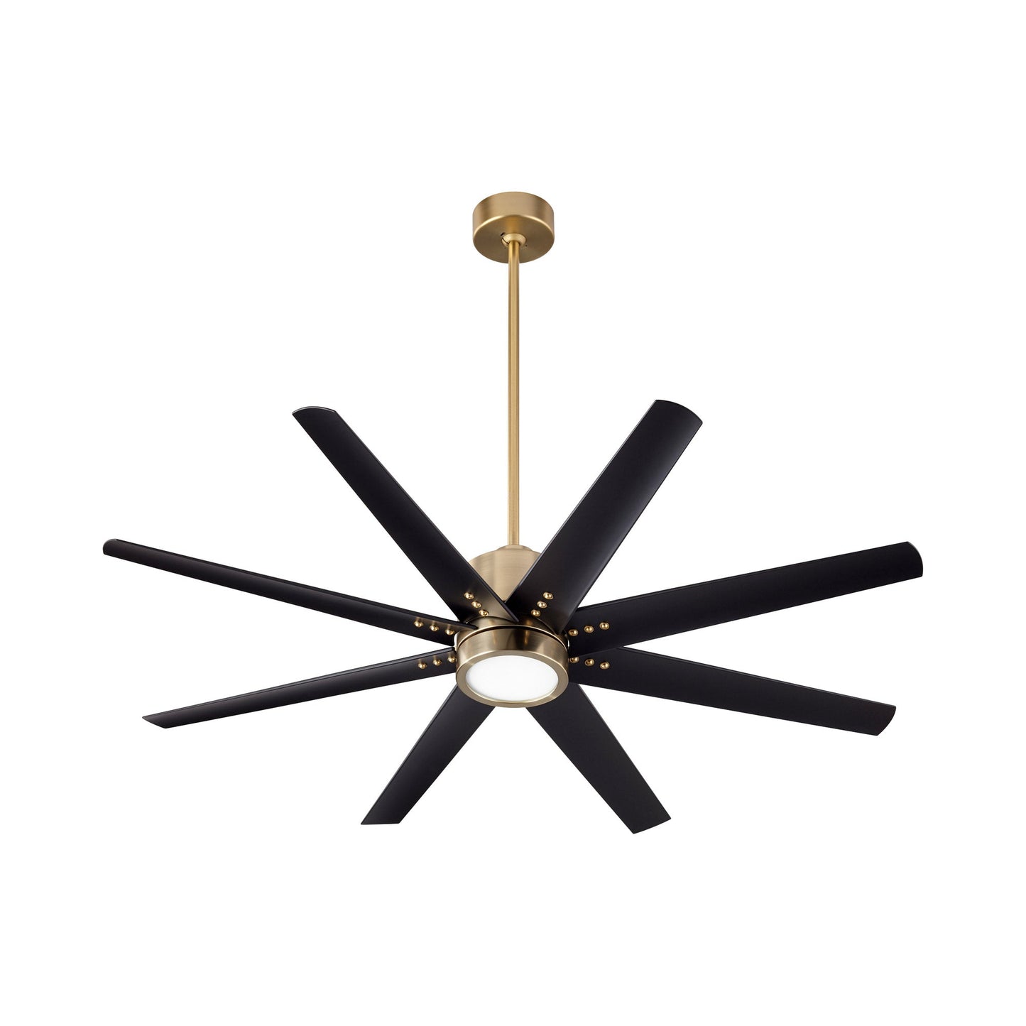 Fleet Ceiling Fan in Aged Brass.