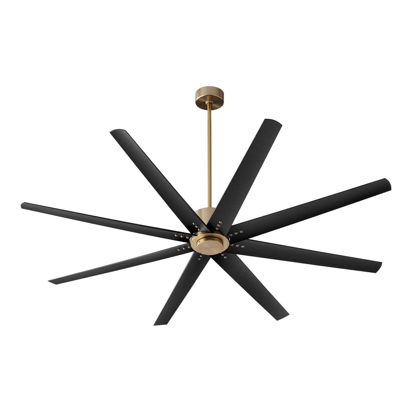 Fleet Ceiling Fan in Aged Brass.