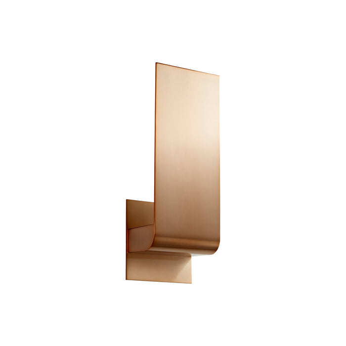 Halo LED Wall Light in Satin Copper (Small).